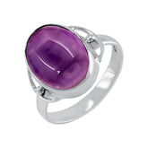 Amethyst Ring, Purple Oval Gemstone Ring, 925 Silver Amethyst Ring, Handmade Ring, Amethyst Jewelry For Women, Beautiful Ring Gift For Her